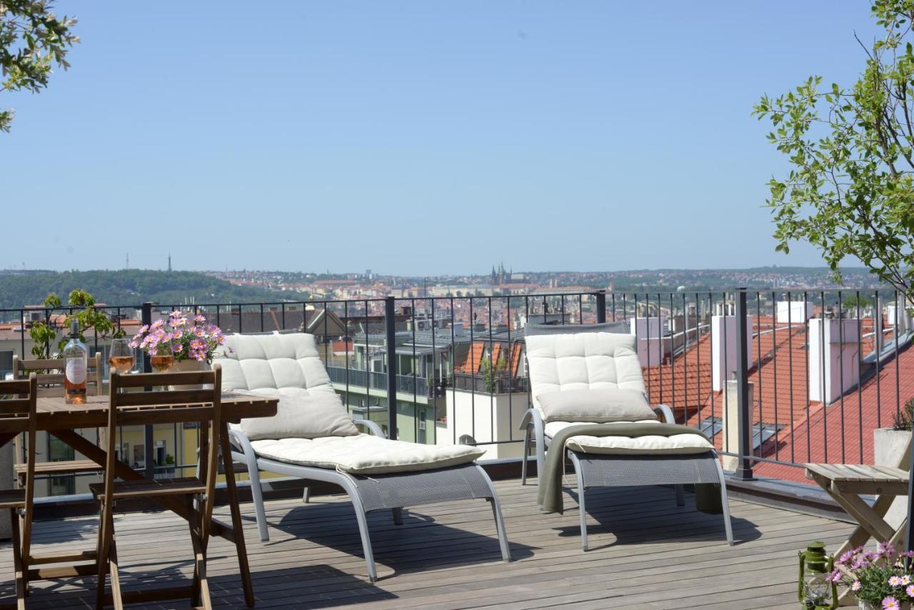 Luxury Penthouse Apartment Prag Exteriör bild