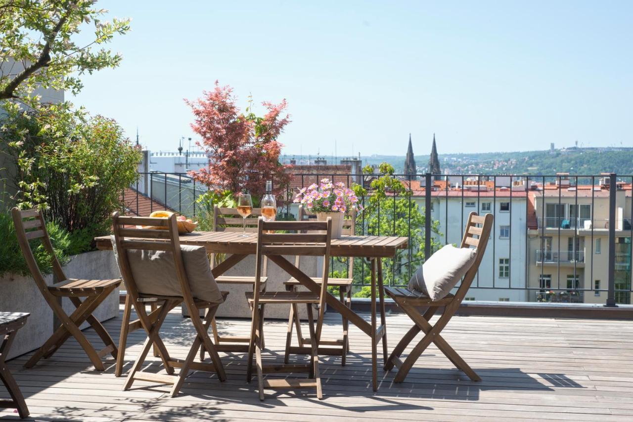 Luxury Penthouse Apartment Prag Exteriör bild