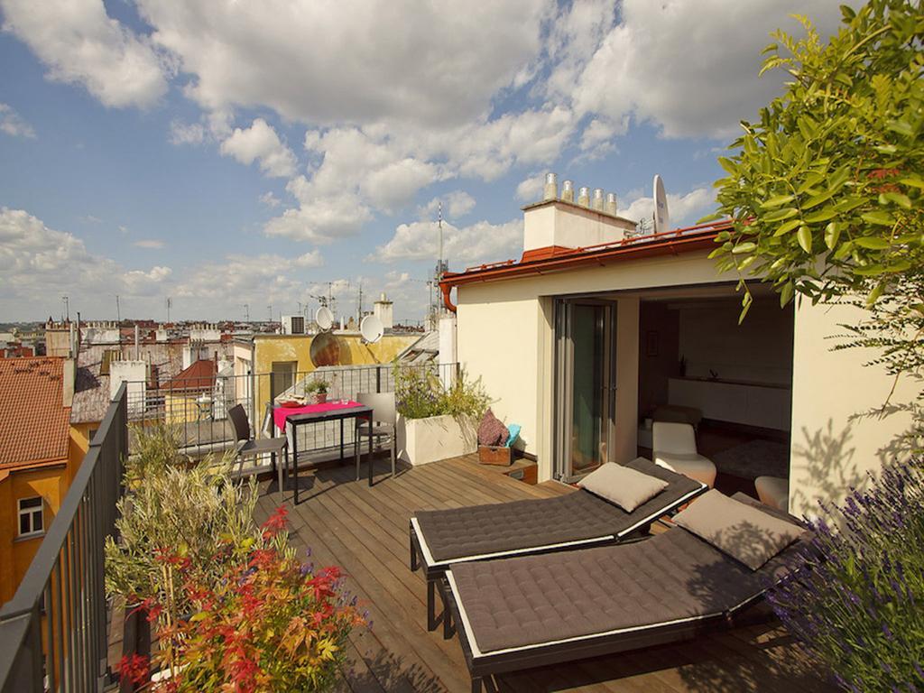 Luxury Penthouse Apartment Prag Rum bild