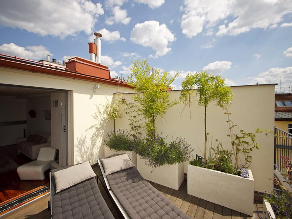 Luxury Penthouse Apartment Prag Rum bild